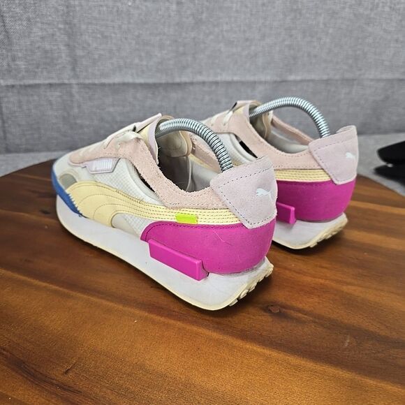 Puma Future Rider Double White Pink Lady' Casual Sneakers 382281-01 Women 9.5 - Picture 8 of 16